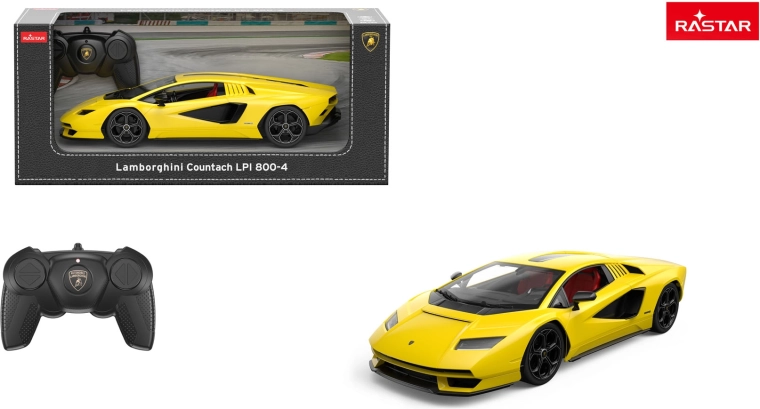 RC car Lamborghini Countach LPI 800-4 Rastar 1:16 yellow