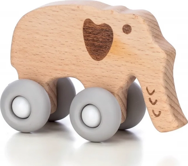 Wooden ride-on elephant for children
