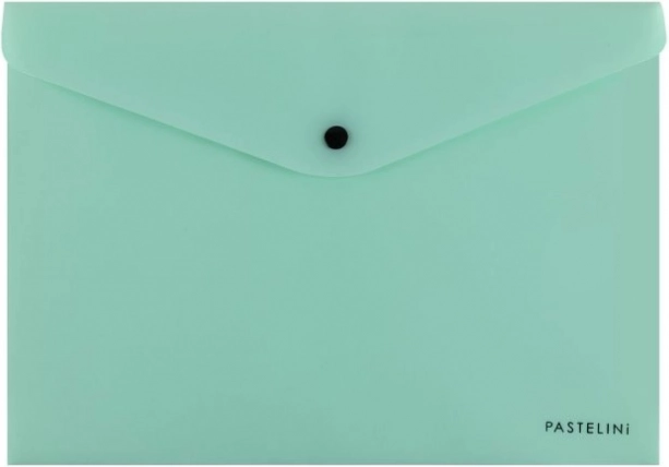 Папка с копче A4 Pastelini зелена