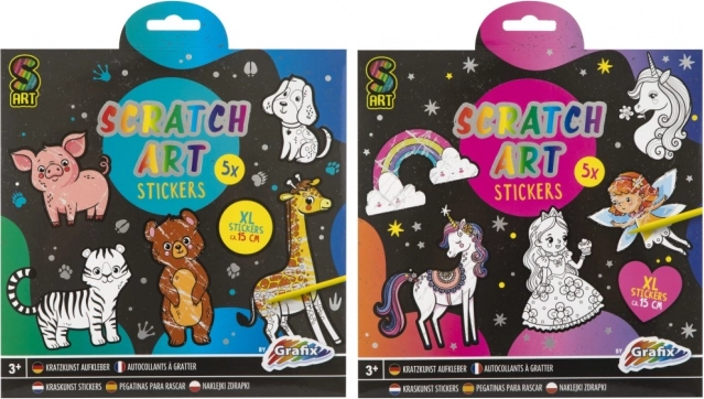 MOXY scratch stickers Rainbow World