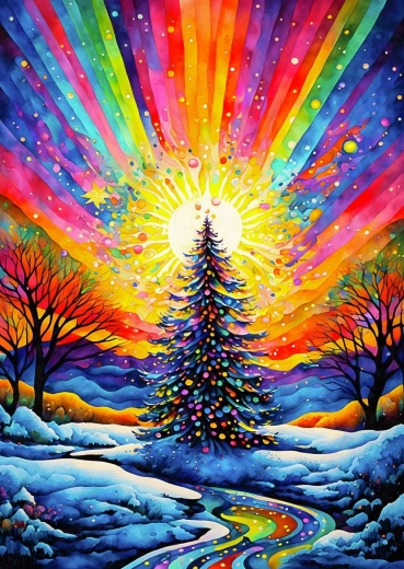 Enjoy Puzzle Christmas Tree Celebration 1000 Pieces