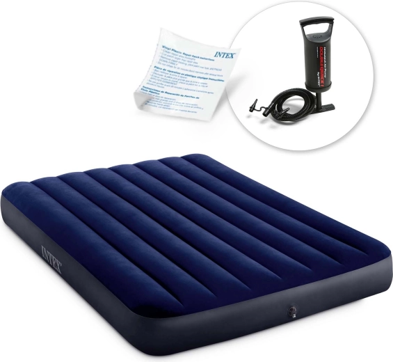 Intex inflatable mattress with piston pump 191 × 137 × 25 cm