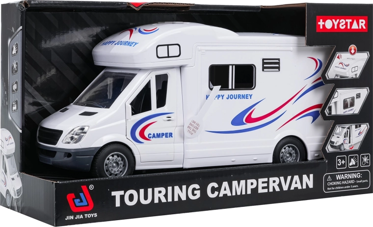 White interactive motorhome with lights and sounds