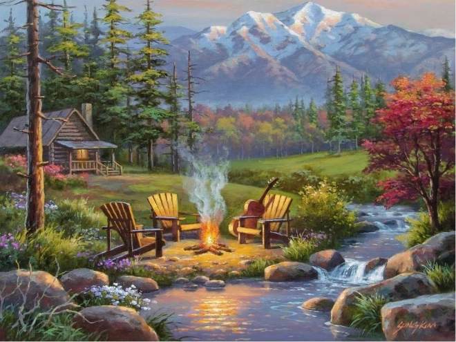 Ravensburger пъзел Riverside Living Room 750 части