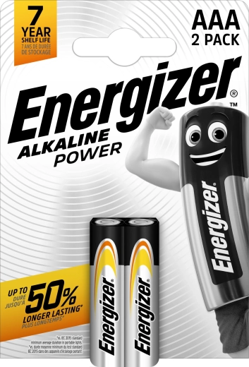 Energizer Alkaline Power AAA micro pencil batteries 2 pcs