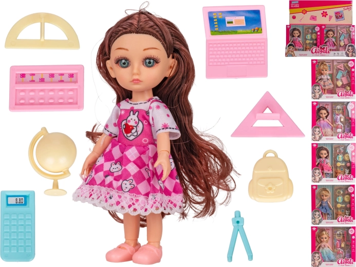Doll with accessories 15 cm