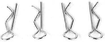 Body Clips for Extron 1:14 2.4 GHz (4 pcs)