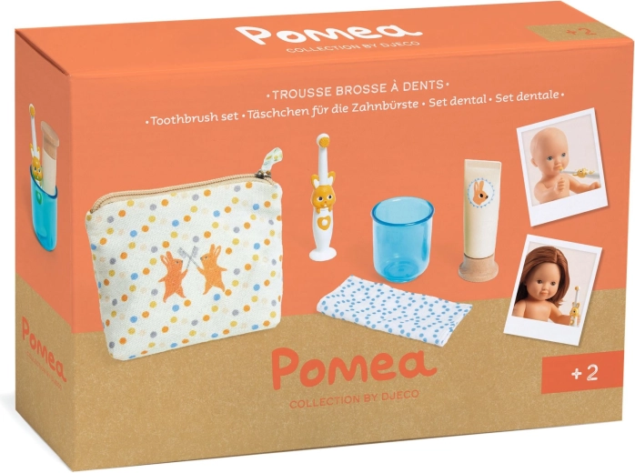 Djeco Pomea комплект за почистване на зъби за кукли
