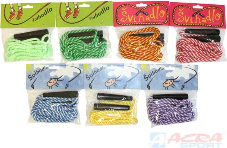 Acra skipping rope 3 m, single-color – 1 piece