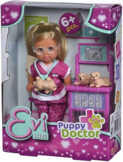 Кукла Еви като ветеринарка Puppy Doctor