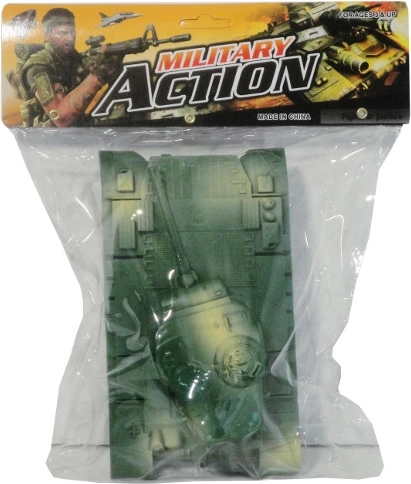 Military tank – green toy for children aged 3+