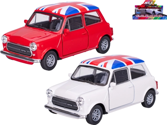 Метален модел Welly Mini Cooper 1300 UK 1:43 с отварящи се врати и pull-back