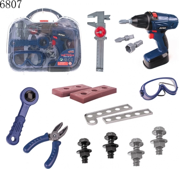 Детски куфар с инструменти със звуци и светлина