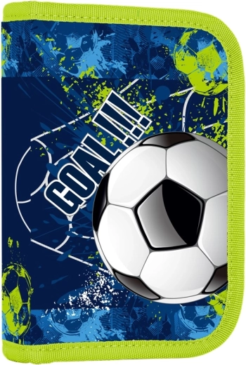 Ученически несесер с 2 капака Футбол, празен