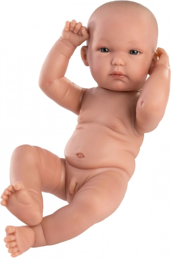 Llorens New Born момченце – реалистична бебешка кукла 35 см с изцяло винилово тяло