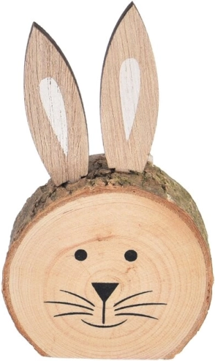 Brown wooden bunny