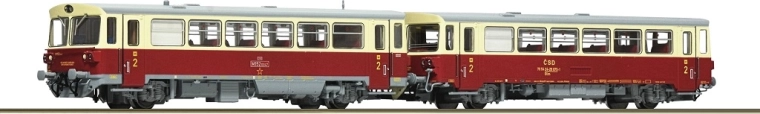 Roco diesel railcar M 152 0059 with trailer coach Blm ČSD (TT)