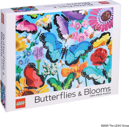 Chronicle Books Puzzle LEGO Butterflies and Flowers 1000 Pieces