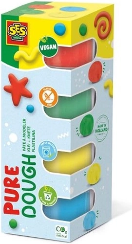 SES Pure Vegan Modeling Clay 4× 90 g