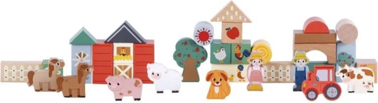 FREEON Free2Play Wooden Farm Blocks 36 pcs