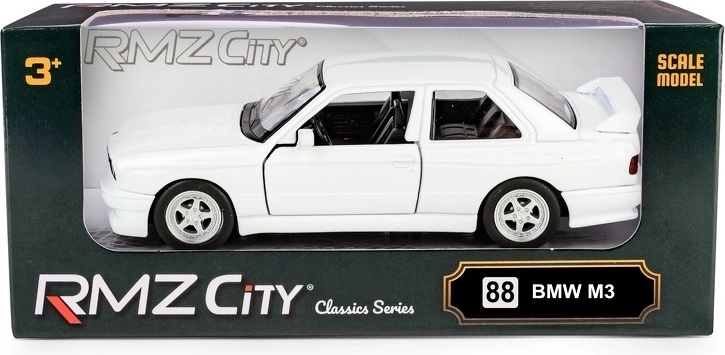 Метален модел на кола RMZ City BMW M3 E30 1:32 бял