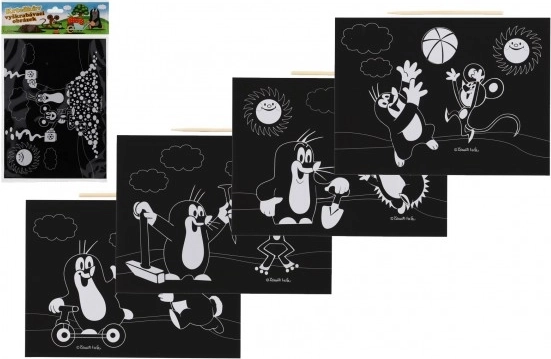 Скрапинг картина Къртичето и приятели