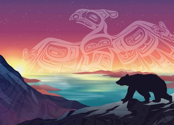 Cobble Hill пъзел Бурливак и Мечка 500 части