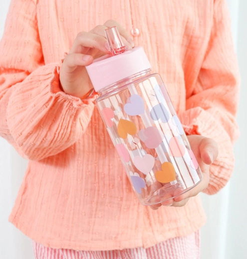 A Little Lovely Company kids’ drinking bottle – Hearts