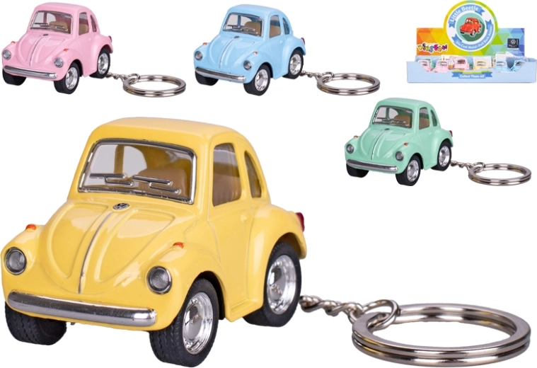 Ключодържател Kinsfun Volkswagen Beetle с функция за обратно движение