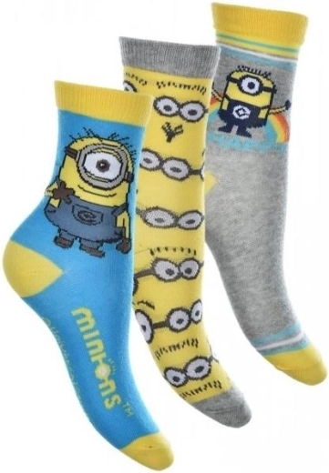 Minions Socks Set - 3 Pairs