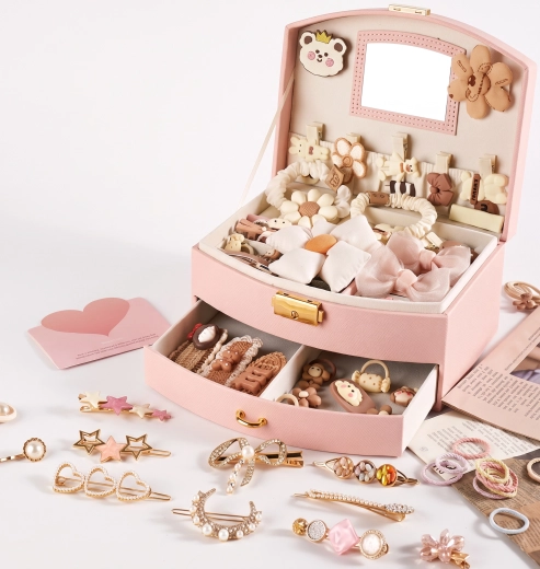 Jewelry box with hair accessories 20 cm