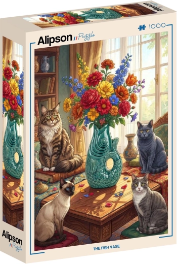 Alipson puzzle Cats and Flowers 1000 pieces