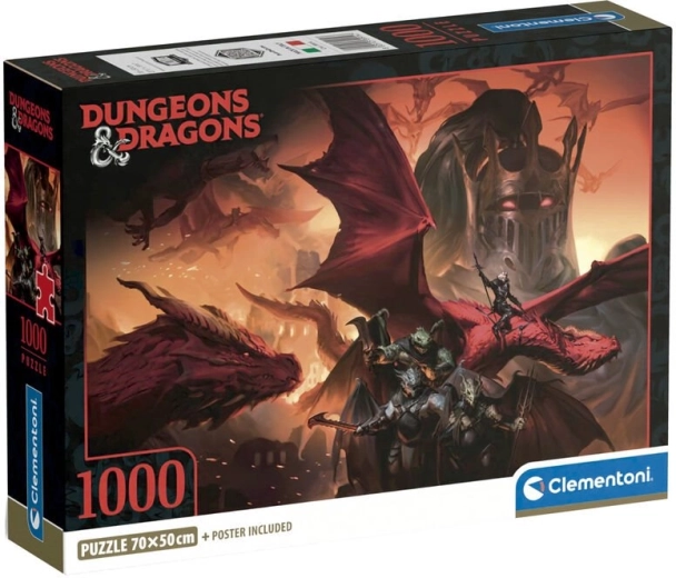 Пъзел CLEMENTONI Dungeons & Dragons 1000 части