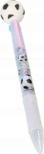 Three-color children's ballpoint pen with a soccer ball - 1 piece