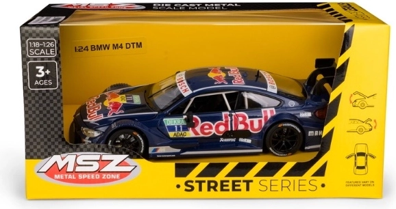 MSZ BMW M4 DTM Red Bull in 1:24 scale, blue