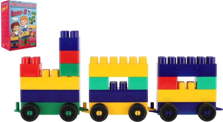 LORI 2 Construction Set with 2-Colored Blocks - 35 Pieces