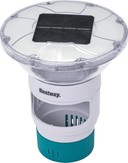 Bestway SolarGlow плаващ дозатор за басейнова химия със соларна LED светлина
