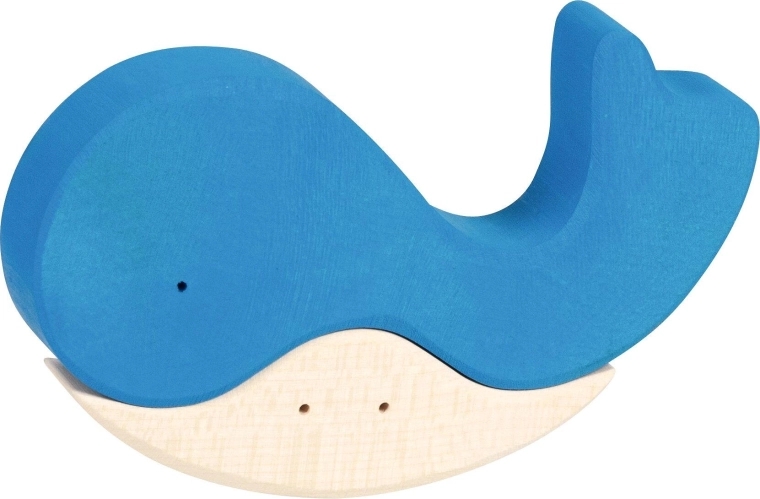 Wooden puzzle When the whale found a friend - 1 piece