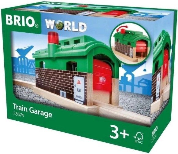 Brio World train depot – garage for trains