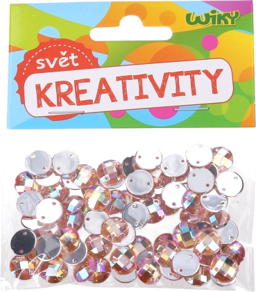 Декоративни мъниста за пришиване 10 мм – 80 бр.