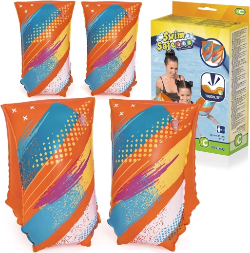 Inflatable Swim Armbands L/XL with Butterfly Motif BESTWAY