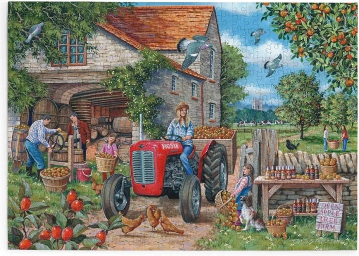 Apple Harvest with Rosie the Tractor Puzzle, 500 Large Pieces