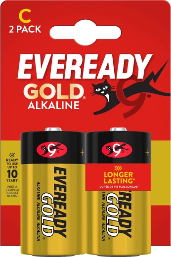 Алкални батерии ENERGIZER Eveready Gold C (LR14) 1,5 V – 2 бр.