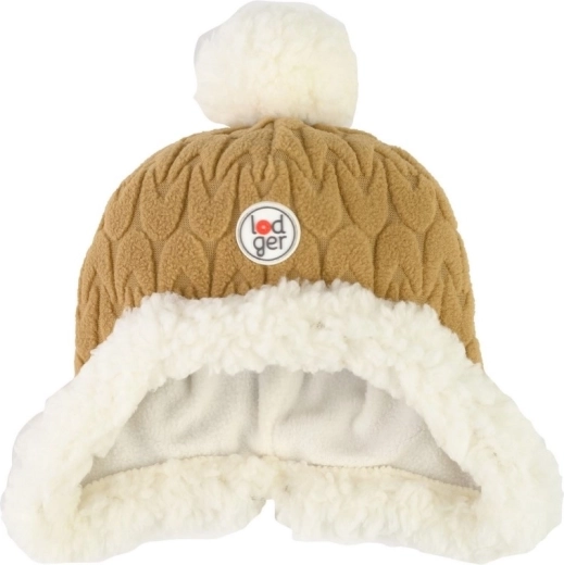 Lodger fleece hat Hatter Empire Dark Honey 1–2 years