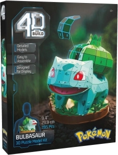 Pokémon 4D Build Булбазавър 3D пъзел