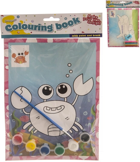 Книжка за оцветяване с комплект цветове 19 × 26 см (4 бр.)
