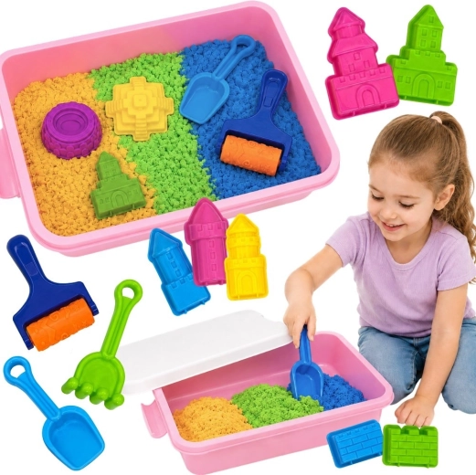 Woopie Sand Spirit kinetic sand – castle & palace set, 24 pieces