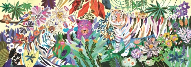 Rainbow Tigers panoramic puzzle 1000 pieces