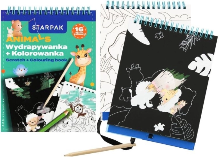 Изстъргваща книжка Животни - 1 брой