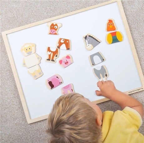 Bigjigs Toys магнитчета животни от фермата